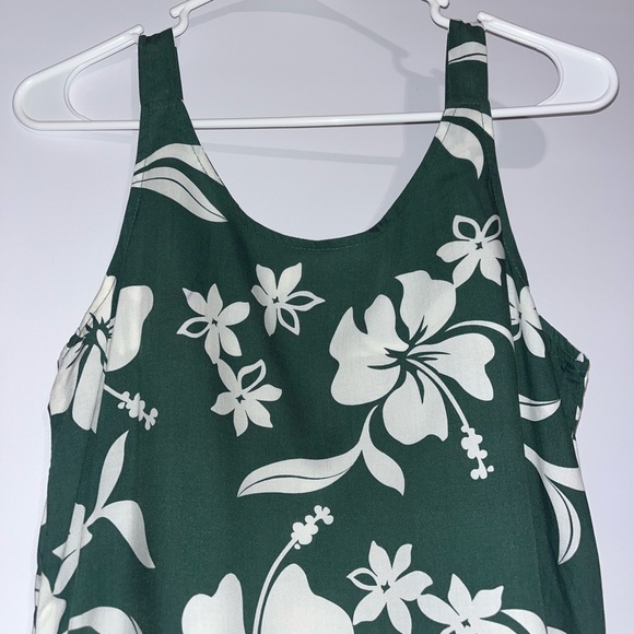 Women's Hawaiian Bishop St. apparel dress green and white size small - Picture 4 of 6